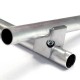 Raccord tube aluminium finition poli