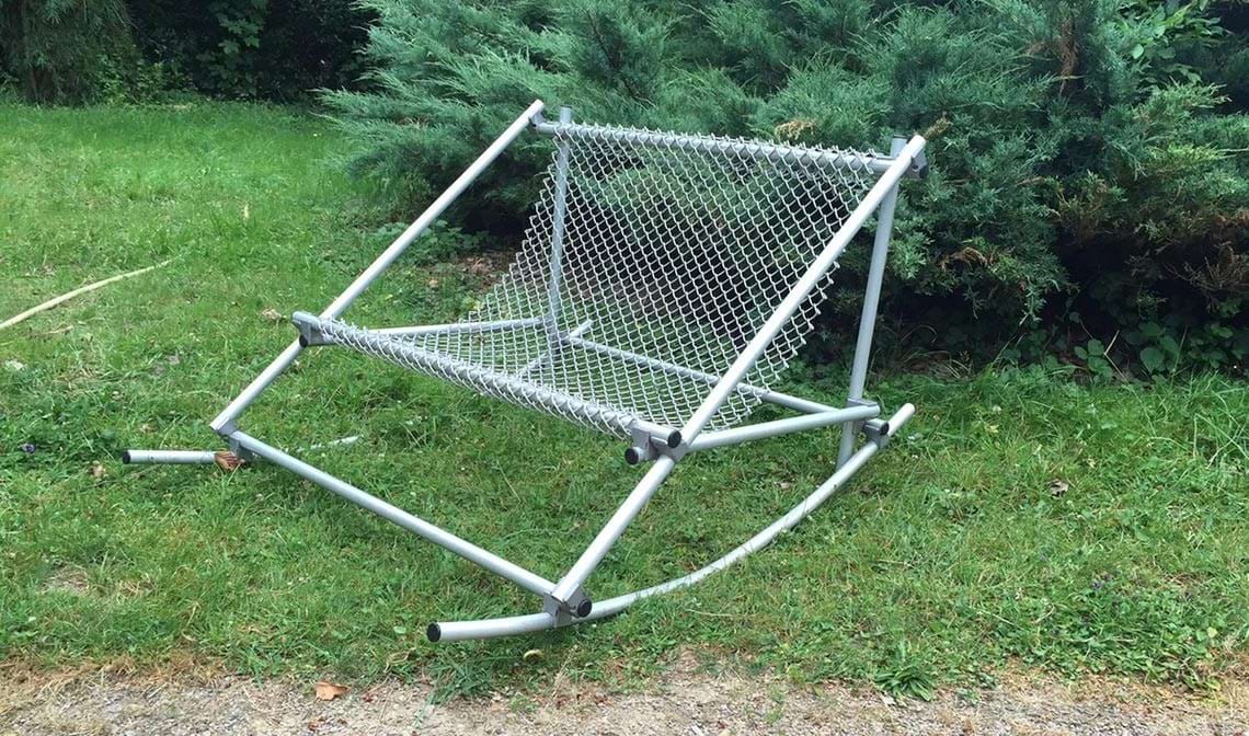 Création d'un fauteuil de jardin en aluminium